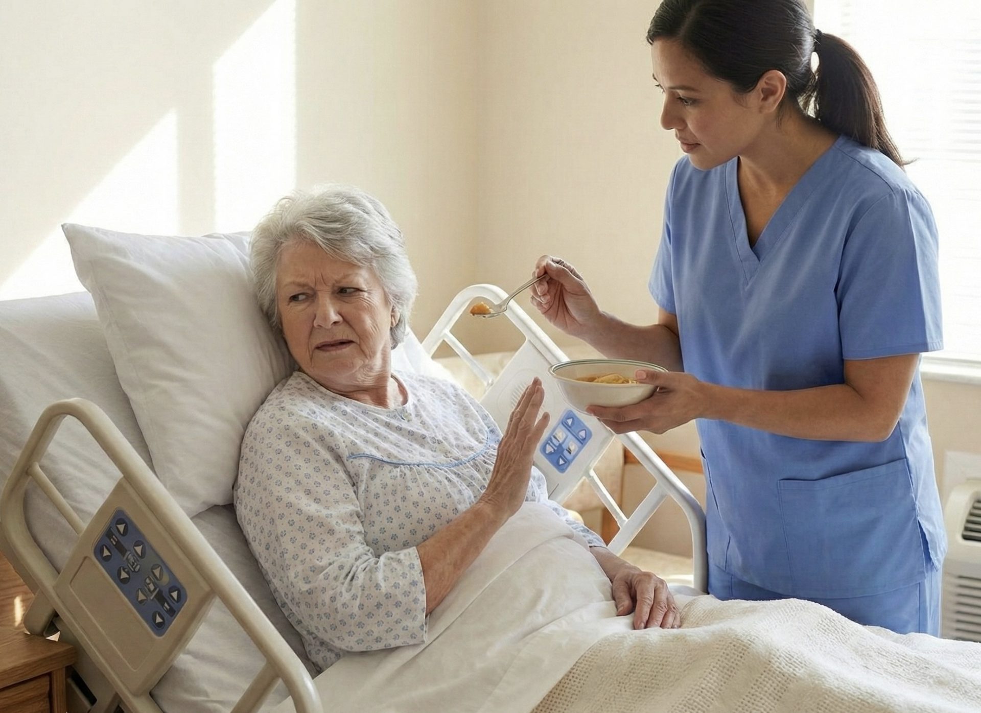 nursing home resident refusing food