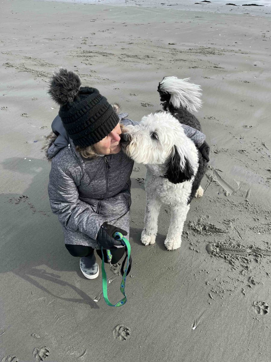 Janice and her dog, Ringo